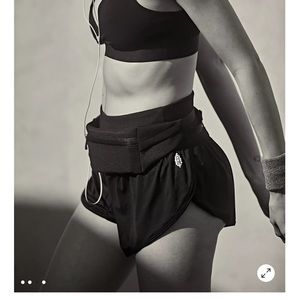 Free people game time shorts black